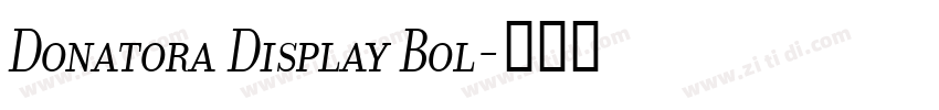 Donatora Display Bol字体转换